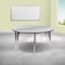 Flash Furniture Round 60 W, 60 L, 30.25 H, Chrome, Laminate, Particleboard, Steel, Grey XU-GRP-A60-HCIRC-GY-T-A-GG - alternate 1